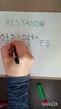 Hoy aprendemos a restar de una forma súper fácil y práctica. #educacion #restas #matematica