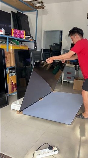 remove a 65 inch television screen without tools #tv #television #repair #lcd #electrical #teknik