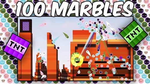 【Minecraft Marble Races】双厨狂喜！——100个我的世界弹珠的TNT团队赛第2集
