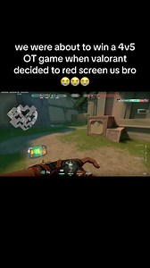 Valorant red screen 4v5 OT — what happened when RR disconnected