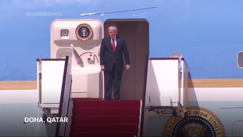 Trump arrives in Qatar after meeting Syria's new leader in Saudi Arabia