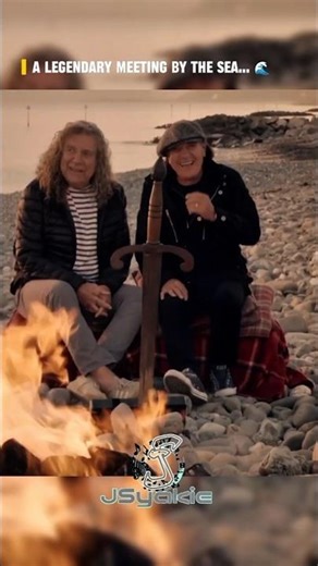 Rock Knights on a Mission! ⚔️🎸 #robertplant #brianjohnson #ledzeppelin #acdc #shorts #jsyakie