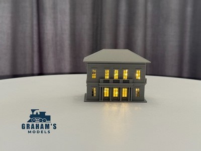 Small Train Station - N Scale 1:160 Gauge - Built and Assembled | eBay