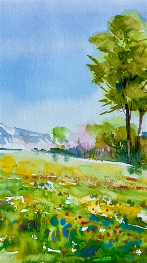 Harumichi Shibasaki/柴崎 春通 | 🎨【初心者必見】 たった2つの技法で 水彩画スキルが飛躍✨ ✅ フラット塗り ✅ 滲み（ウェットインウェット） この基本をマスターするだけで 透明感のある美しい水彩が描ける💧 📚NHK文化センターで講座開催 2/22 & 3/22 詳細はプロフィールから #水彩画... | Instagram