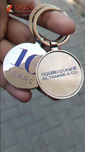 🔑 Custom Logo Key Chain Branding – Rafal Advertising, Jeddah