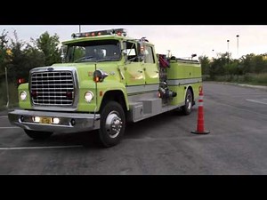06 Fire Truck Serpentine In & Out - Firefighter Driver Competency Course
