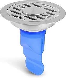 Drain Backflow Preventer Shower Drain Cover Stopper for Bathroom Floor Drain Toilet Floor Drain Waste Drainer Drainage,Stainless Steel(3.94inch)