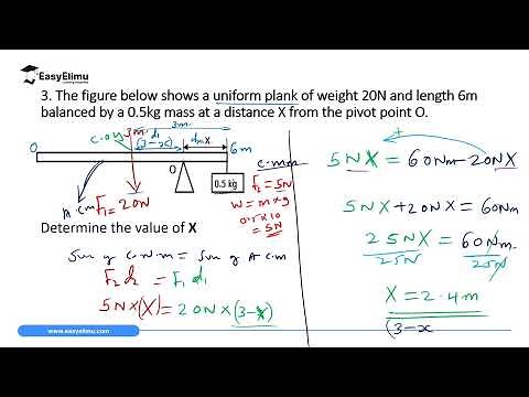 Solving Problems Involving Center of Gravity - Lesson- 4 of 6 - (Physics Form 2 -Topic 4)