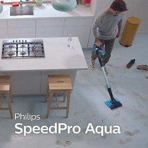 Don't let cleaning be a drag. Discover our vacuum cleaner that cleans, mops and gets rid of germs, all in just one stroke! 😍 | Philips Home Living