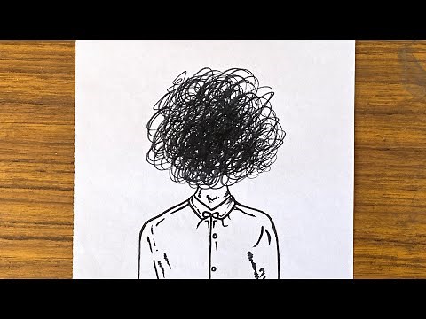 Confused girl drawing || Girl drawing easy step by step || Pencil drawing images