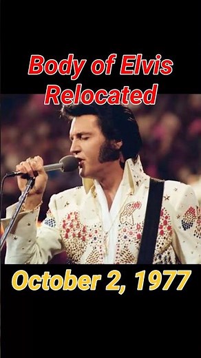 Today in Music History, Body of Elvis Presley moved after theft attempt #music #elvispresley