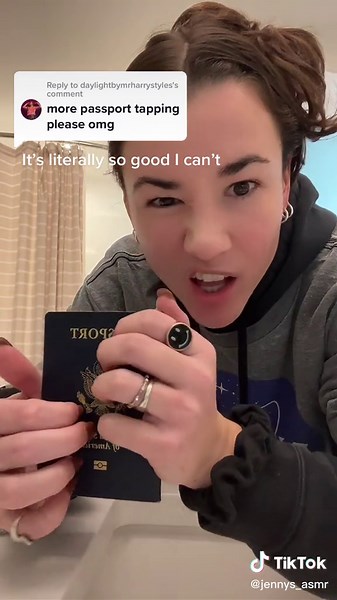 ASMR Passport Tapping and Scratching for Sleep Aid