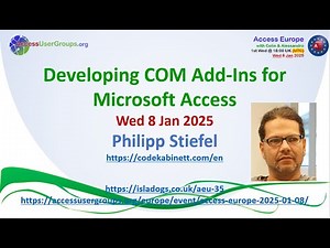 AEU35: Developing COM Add-Ins for Microsoft Access (Philipp Stiefel)