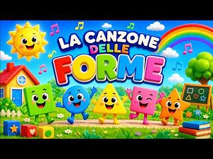 La Canzone delle Forme 🎶 Impara Cerchio, Quadrato e Triangolo | Canzoni per Bambini