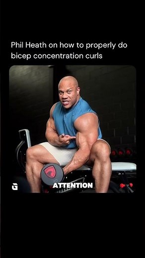 Phil Heath on how to properly do bicep concentration curls