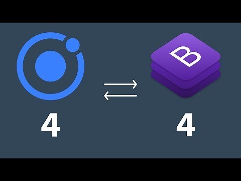 Add Bootstrap 4 Component to Ionic 4 Projects