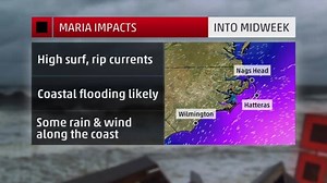 8.9K views · 77 reactions | #Maria, now a category 1 hurricane with 75 mph winds, is threatening the east coast. Tune into The Weather Channel throughout the day for more live coverage and severe weather updates. | The Weather Channel | Facebook