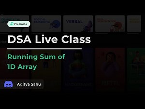 Running Sum of 1D Array