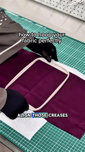 How to hoop your Fabric #embroidery #foryou #fypシ #art