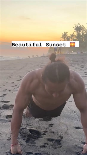 43K views · 1K reactions | Just getting in a quick workout before we walk down the beach and enjoy the rest of this beautiful sunset.  If your ever in an area and you feel energized or inspired to move some energy, don’t hesitate and go for it before doubt creeps in. This feeling you get when you are spontaneous and in the moment feels amazing | Mike Chang | Facebook