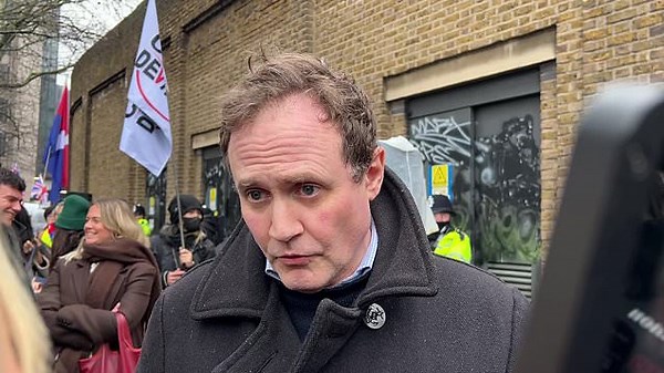 Tom Tugendhat joins protests against Chinese Embassy redevelopment