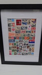 France Themed Vintage Stamp Collection in a Photo Frame - Etsy Canada