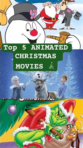 Top 5 ANIMATED CHRISTMAS MOVIES 🎄
