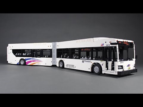 LEGO Motorized New Flyer XD60 Articulated Bus (INSTRUCTIONS AVAILABLE)