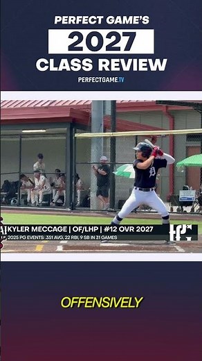 A 2-way player with a smooth left handed swing: Kyler Meccage
