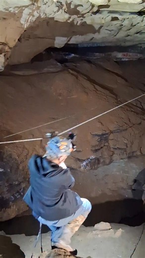 Wes Sims (CAVEZIP) on Instagram: "Cody Reid is zipping across the caverns. We do a lot of "testing" around here to make sure these installations are FUN! #cave #zipline #reels"