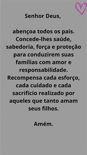 🙏 ORAÇÃO PELOS PAIS 🙏