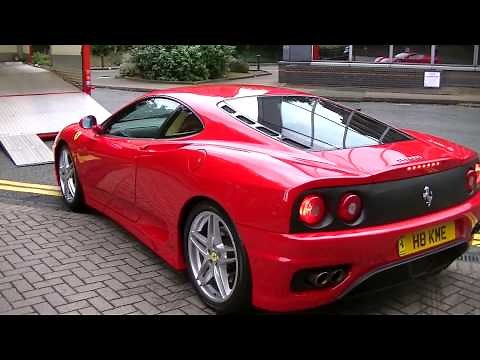 Ferrari 360 being delivered