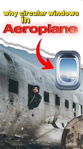 why aeroplane windows are circular 👀#trending#short#ytshort
