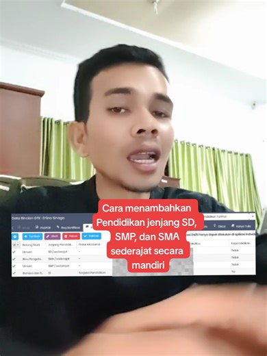 Menambahkan Pendidikan Jenjang SD, SMP, dan SMA