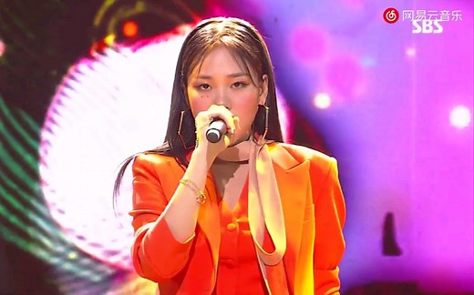 韩国美女歌手NABI 《BIBI》2019.6.23 人气歌谣现场