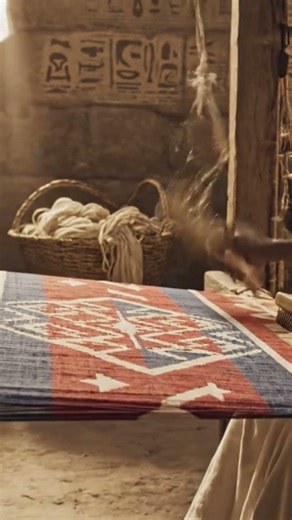 How they wove fabric in Ancient Egypt 🇪🇬 #textileindustry