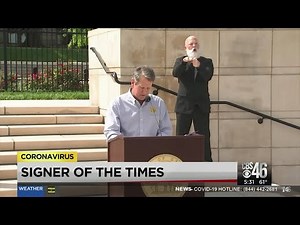 Gov. Kemp's ASL signer gains popularity with Georgians