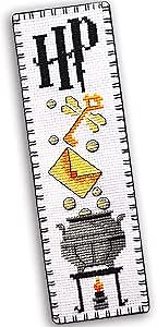 Counted Cross-Stitch Kit of Bookmark ‘Cauldron' - Hand Embroidery Kit with Pattern Design