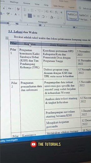Cara mengulang judul tabel di word #msword #tutorial #judulskripsi