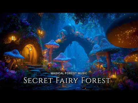 Secret Fairy Forest at Midnight 🍄🌌 Enchanted Forest Music & Soothing Nature Sounds For Relax