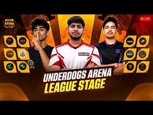 UNDERDOGS ARENA | LEAGUE STAGES🔥 Caster Shoaib Live🔴Lobby #rockyrdx #gyangminglive #ff