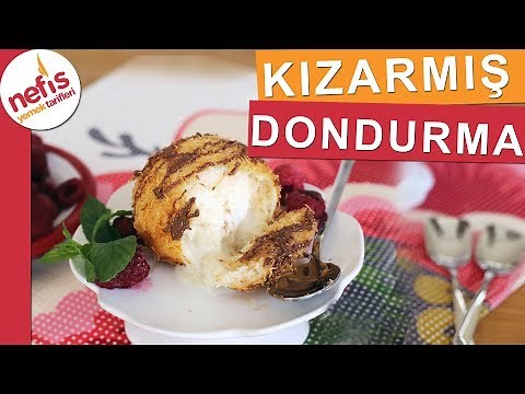 Dışı çıtır çıtır KIZARMIŞ DONDURMA tarifi - 40 sn de kızarıyor, dondurmalı künefe tadında