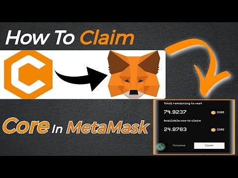 How to Claim Core in MetaMask Wallet | Claim Core Token Metamask | Core Airdrop Claim