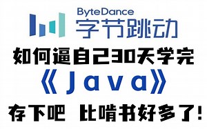 字节大佬带你30天学完大学四年没学会Java基础教程教学，比啃书效果好多了，学完即就业，允许白嫖-java-JAVA基础-java入门-JAVA