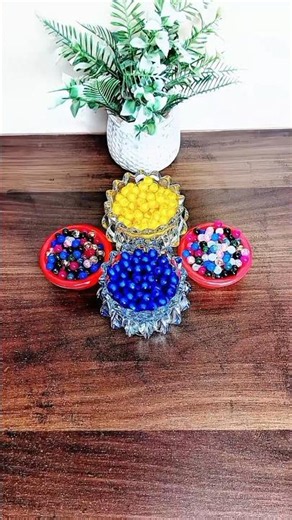The Most Relaxing Bead Mixing You'll See Today 🌈 #asmr #satisfying