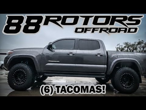 (6) 3rd Gen Toyota Tacoma Lifts, Wheels, & 33” Tires