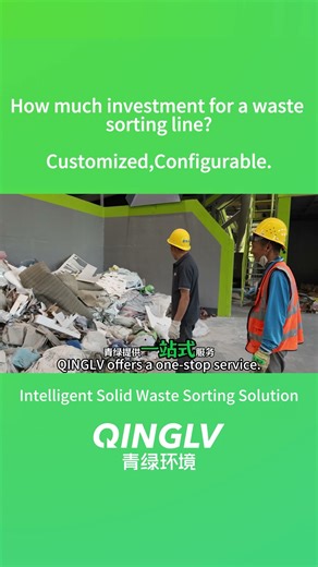 How much investment for waste sorting system？ #wastesorting #recycling #sustainablesolutions