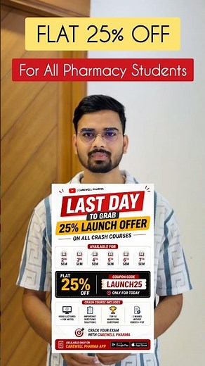 🔥 25% OFF for All Pharmacy Students | Limited Time Offer 🚨 | Carewell Pharma