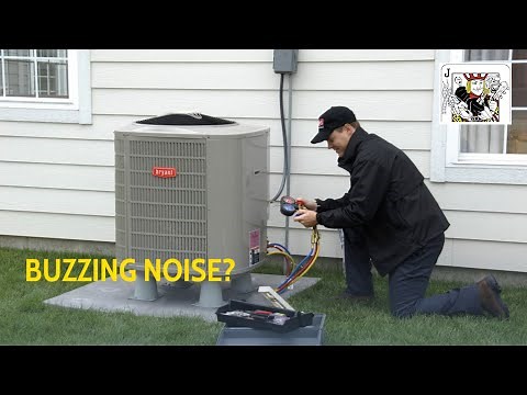 AC Buzzing noise, NO cooling, bad capacitor! Air conditioner not working? (DIY HVAC Repair)