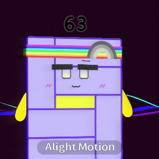 Numberblock 63 #animation #alightmotion #edit #numberblocks #learningblocks #silly #cute